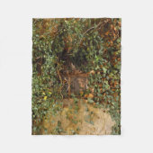 Spuk Fenster Fleecedecke (Vorderseite)