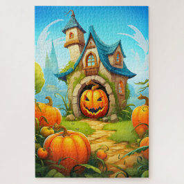 Spuk Festhaus | Frohe Halloween Puzzle
