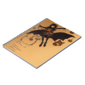 Spuk Forest Dreams Owl Notebook zu Halloween Notizblock (Linke Seite)