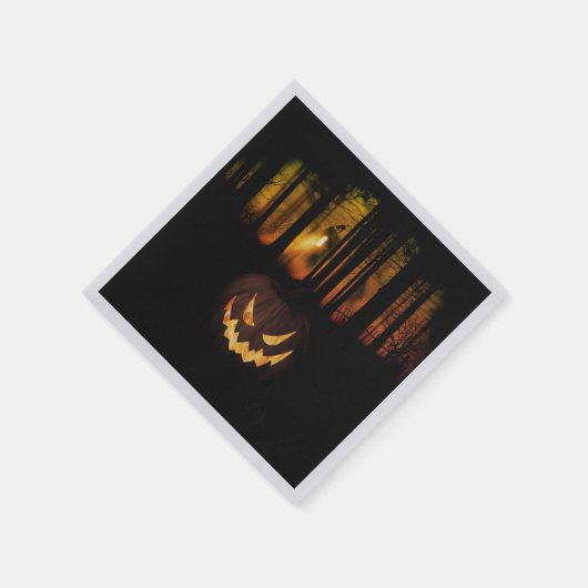 Spuk Forest Halloween Serviette (Ecke)