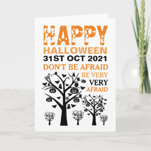 Spuk Forest Happy Halloween Karte