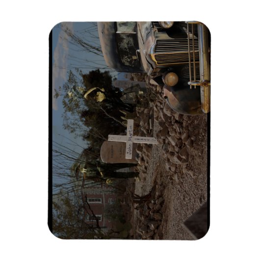Spuk Friedhof im Grabstein Magnet (Vertikal)
