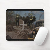 Spuk Friedhof im Grabstein Mousepad (Mit Mouse)