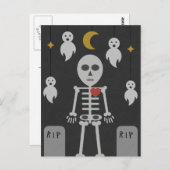 Spuk Friedhof Postkarte (Vorne/Hinten)