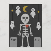 Spuk Friedhof Postkarte (Vorderseite)