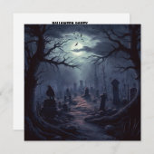 Spuk Friedhof: Twilight-Nekropole Einladung (Vorne/Hinten)