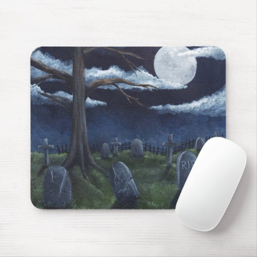Spuk Friedhofsmuse Mousepad (Mit Mouse)