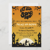 Spuk Friedhofspooky Halloween Geburtstag Einladung (Vorderseite)