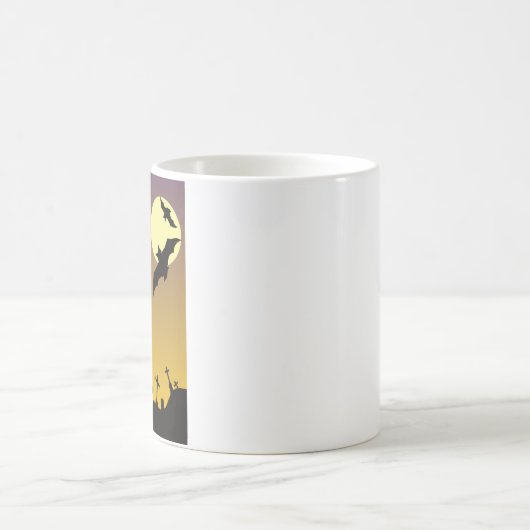 Spuk Friedhofsszene, Halloween Kaffeetasse (Mittel)