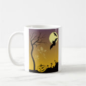 Spuk Friedhofsszene, Halloween Kaffeetasse (Links)