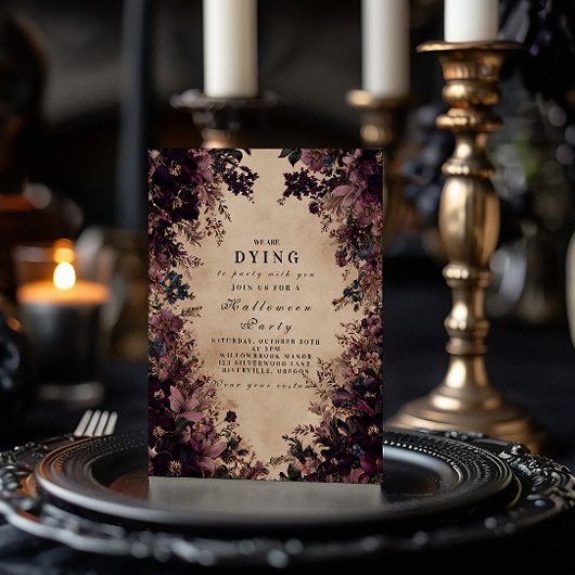 Spuk Garden Halloween Soirée Einladung