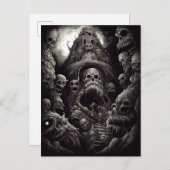 Spuk Gebäude Monsters Horror Postkarte (Vorne/Hinten)