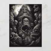 Spuk Gebäude Monsters Horror Postkarte (Vorderseite)