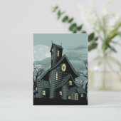 Spuk Geisterhaus-Szenenbild Postkarte (Stehend Vorderseite)