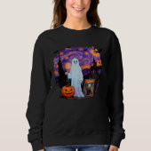 Spuk Ghost Spirit - Halloween Horror Night Scene Sweatshirt (Vorderseite)