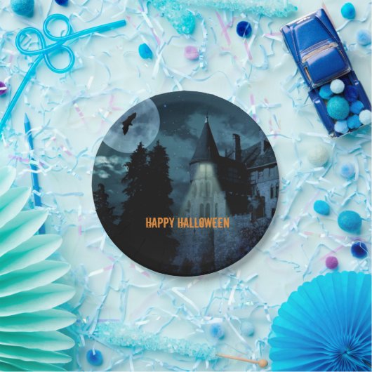 Spuk Goth Mansion Halloween Pappteller (Party)