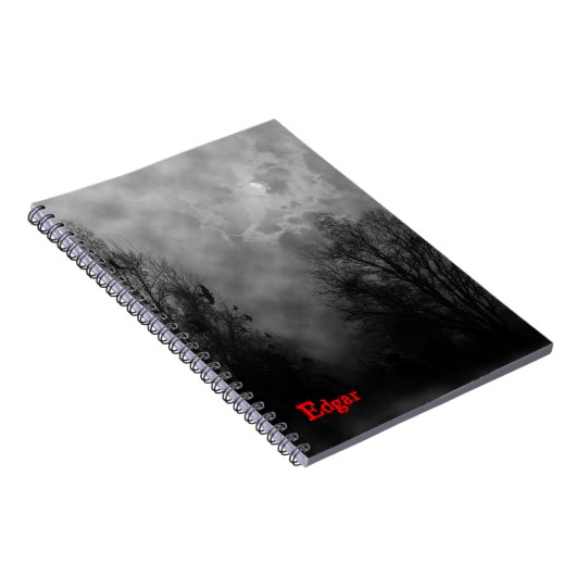 Spuk Gothic Sky Custom Notebook Notizblock (Rechte Seite)