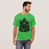 Spuk gotische Kathedrale Dark Fantasy Church T-Shirt (Vorne ganz)