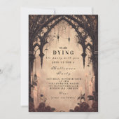 Spuk gotisches Halloween Einladung (Vorderseite)