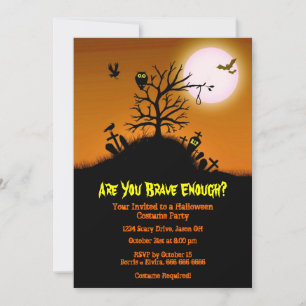Spuk Grave Yard Halloween-Party Einladung