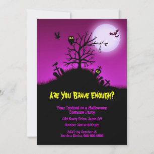 Spuk Grave Yard Halloween-Party Einladung