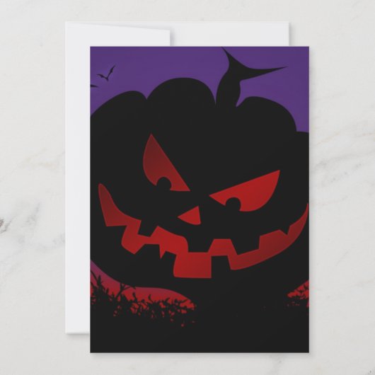 Spuk Grave Yard Halloween-Party Einladung (Rückseite)