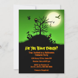 Spuk Grave Yard Halloween-Party Einladung