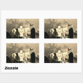 SPUK GRAVEYARD-REKTANGELSTICKER RECHTECKIGER AUFKLEBER (Blatt)