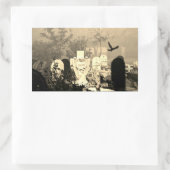 SPUK GRAVEYARD-REKTANGELSTICKER RECHTECKIGER AUFKLEBER (Tasche)