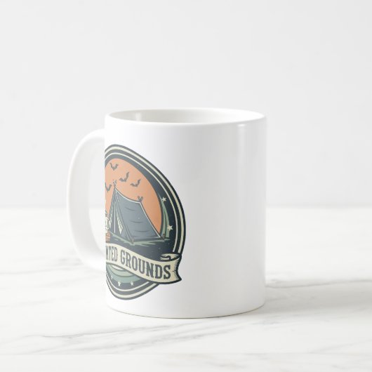 Spuk Gründe Spookes Camping Kaffeedesign Kaffeetasse (Vorderseite Links)