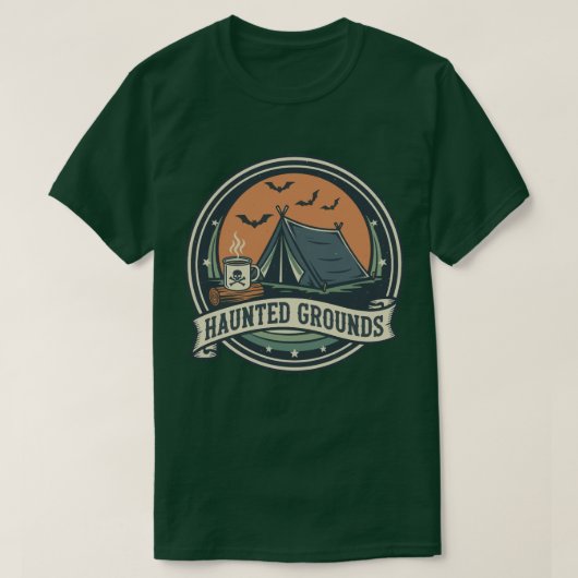 Spuk Gründe Spookes Camping Kaffeedesign T-Shirt (Design vorne)