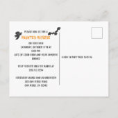 Spuk Halloween auf dem Bauernhof Postkarte (Rückseite)