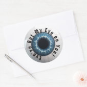 👁️ Spuk Halloween-Auge Runder Aufkleber (Umschlag)