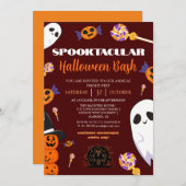 Spuk Halloween-Bash-Party von Boo Einladung (Vorne/Hinten)