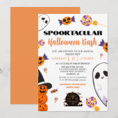 Spuk Halloween-Bash-Party von Boo Einladung (Vorne/Hinten)