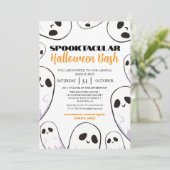 Spuk Halloween-Bash-Party von Boo Einladung (Stehend Vorderseite)