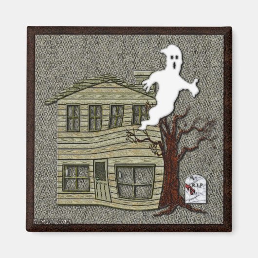 Spuk Halloween-Cartoon Magnet (Vorne)