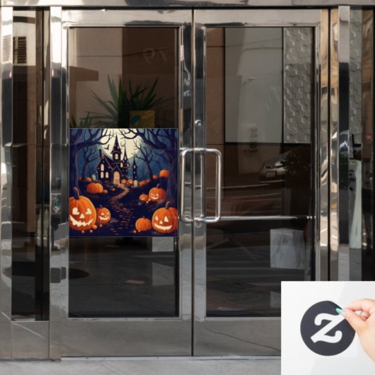 Spuk Halloween-Fensterklammer Fensteraufkleber (Büro Tür)