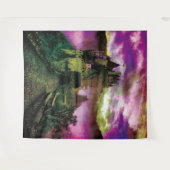 Spuk Halloween-Foto im Hintergrund Wandteppich (Vorderseite (Horizontal))