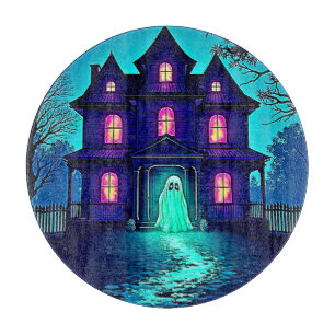 Spuk Halloween-Ghost-House-Design Schneidebrett