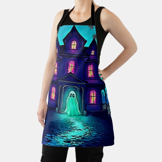 Spuk Halloween-Ghost-House-Design Schürze (InSitu)