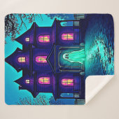 Spuk Halloween-Ghost-House-Design Sherpadecke (Vorderseite (Horizontal))