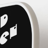 Spuk Halloween Gothic Skull Spider Web Pickleball Schläger (Linke Seite)