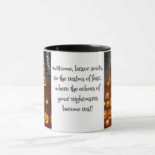 Spuk Halloween-Haus Tasse (Zentrum)