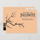 Spuk Halloween-Hochzeit Postkarte (Vorne/Hinten)