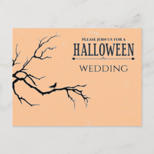 Spuk Halloween-Hochzeit Postkarte