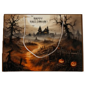 Spuk Halloween-House Große Geschenktüte (Vorderseite)