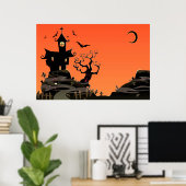 Spuk Halloween-House-Poster Poster (Heimbüro)