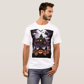 Spuk Halloween House T - Shirt - Hexe, Geister (Vorne ganz)