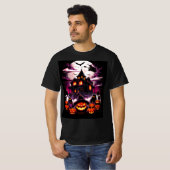 Spuk Halloween House T - Shirt - Hexe, Geister (Vorne ganz)